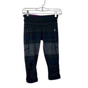 Lululemon Passion Crop II Leggings Om Stripe